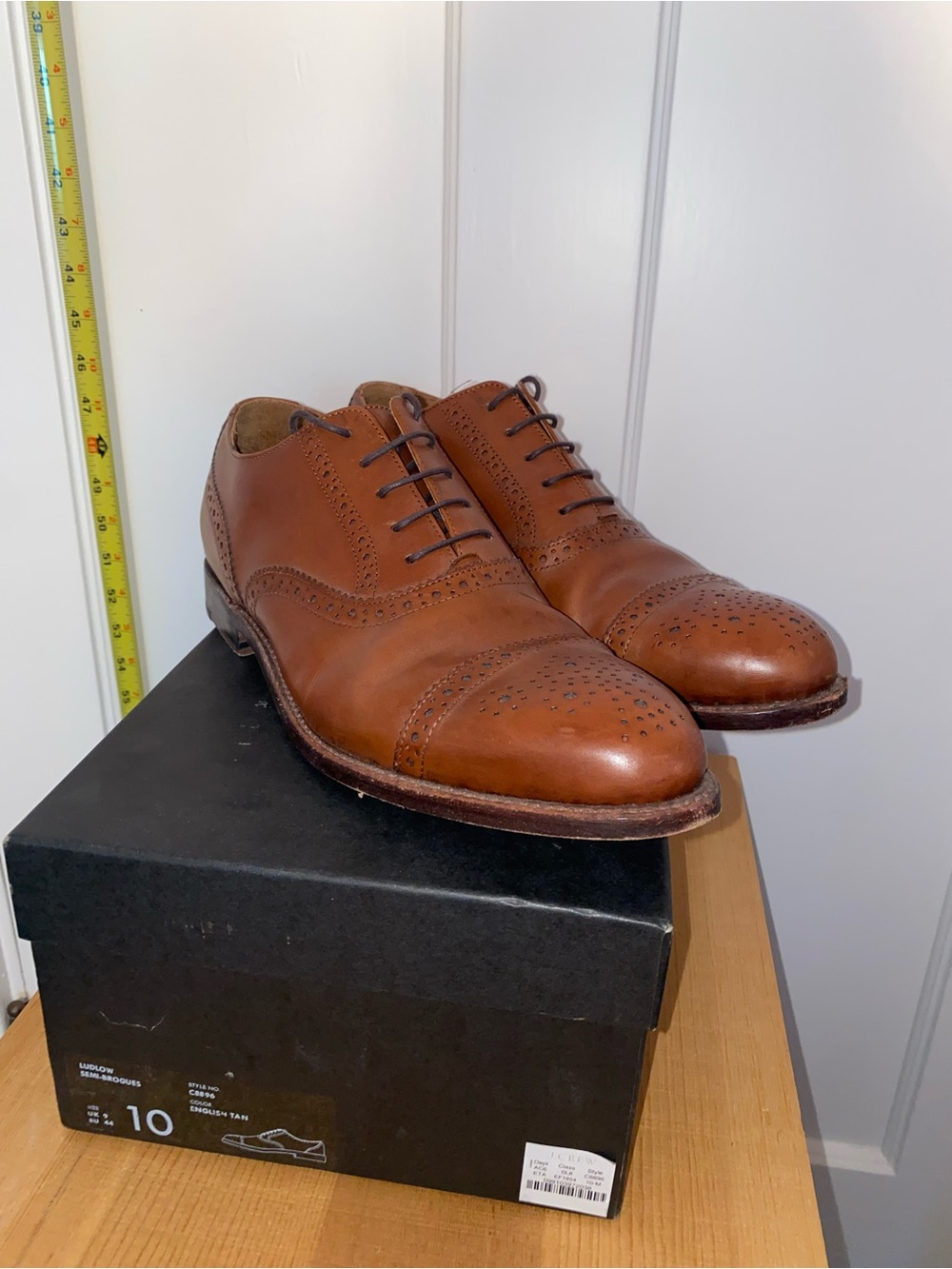 Jcrew Ludlow Semi Brogue Shoes in English Tan